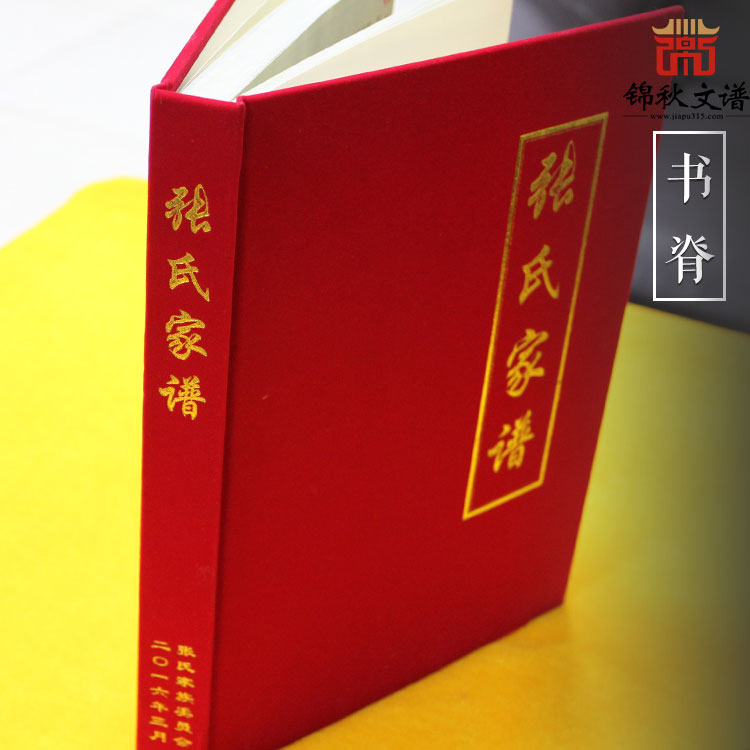 陜西靖邊縣《張氏家譜》書(shū)脊