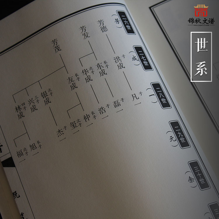 啟偉公家譜世系圖2