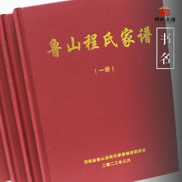 【一函四冊(cè)】河南魯山程氏家譜編修完畢